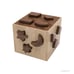 Wooden shape sorter box - Waldorf kid developmental sorting cube learning toys