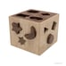 Wooden shape sorter box - Waldorf kid developmental sorting cube learning toys