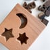 Wooden shape sorter box - Waldorf kid developmental sorting cube learning toys
