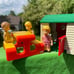 Little Tikes cottage playhouse club picnic table & people