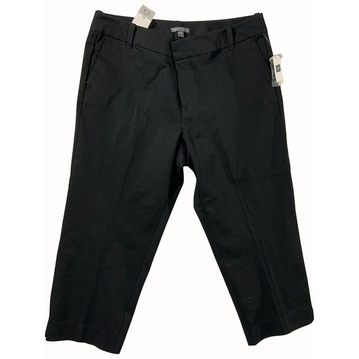 Gap Womens Black Skinny Cropped Capri Pants Size 14 New With Tags Cotton Blend