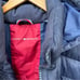 Tommy Hilfiger Navy Blue and Dark Red Full Zip Up Hooded Puffer Jacket