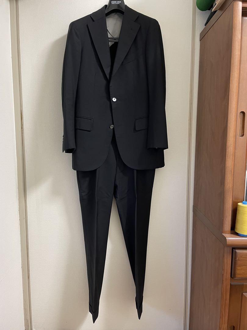 Takizawa Shigeru Kid Mohair Blend Black Suit D7 44/46