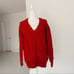 Vince Cable Knit Red V-Neck size M