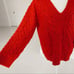 Vince Cable Knit Red V-Neck size M