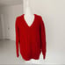 Vince Cable Knit Red V-Neck size M