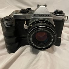 PENTAX ME Super 35mm SLR Film Camera w/ f/2 50mm Lens & Winder