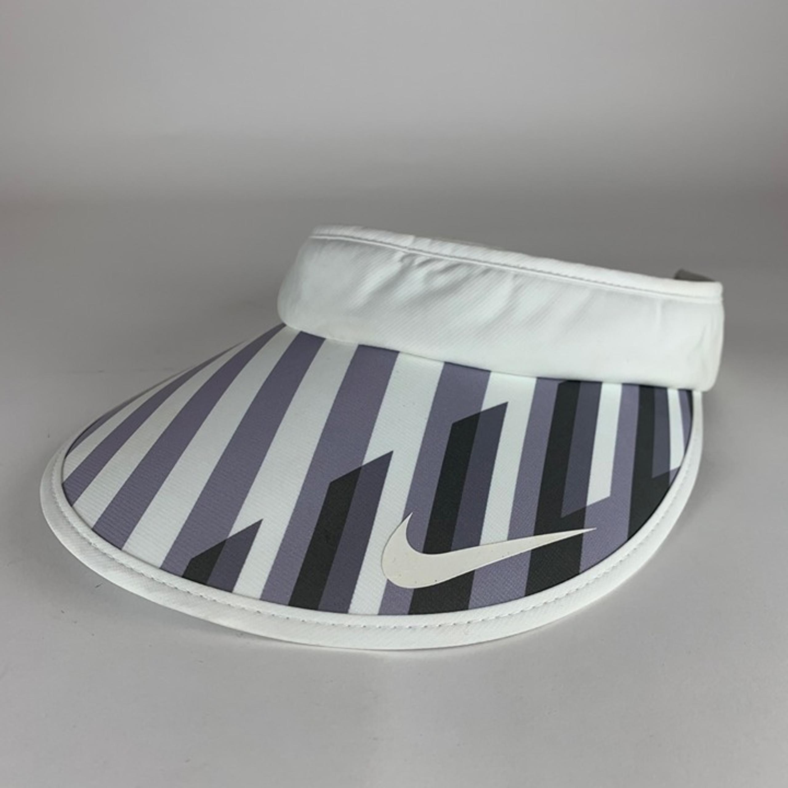 Golf Womens White Purple Gray Strapback Adjustable Visor - Nike