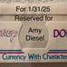 Disney Dollar 5 Aurora - Reserved Amy Diesel for 1/31/25