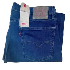 NEW Men's Levi's 505 Regular Fit Straight Leg Jeans Medium Wash 36x30 Thigh