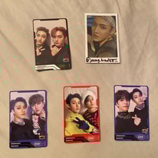 kpop photocards (stray kids, seventeen, ateez)