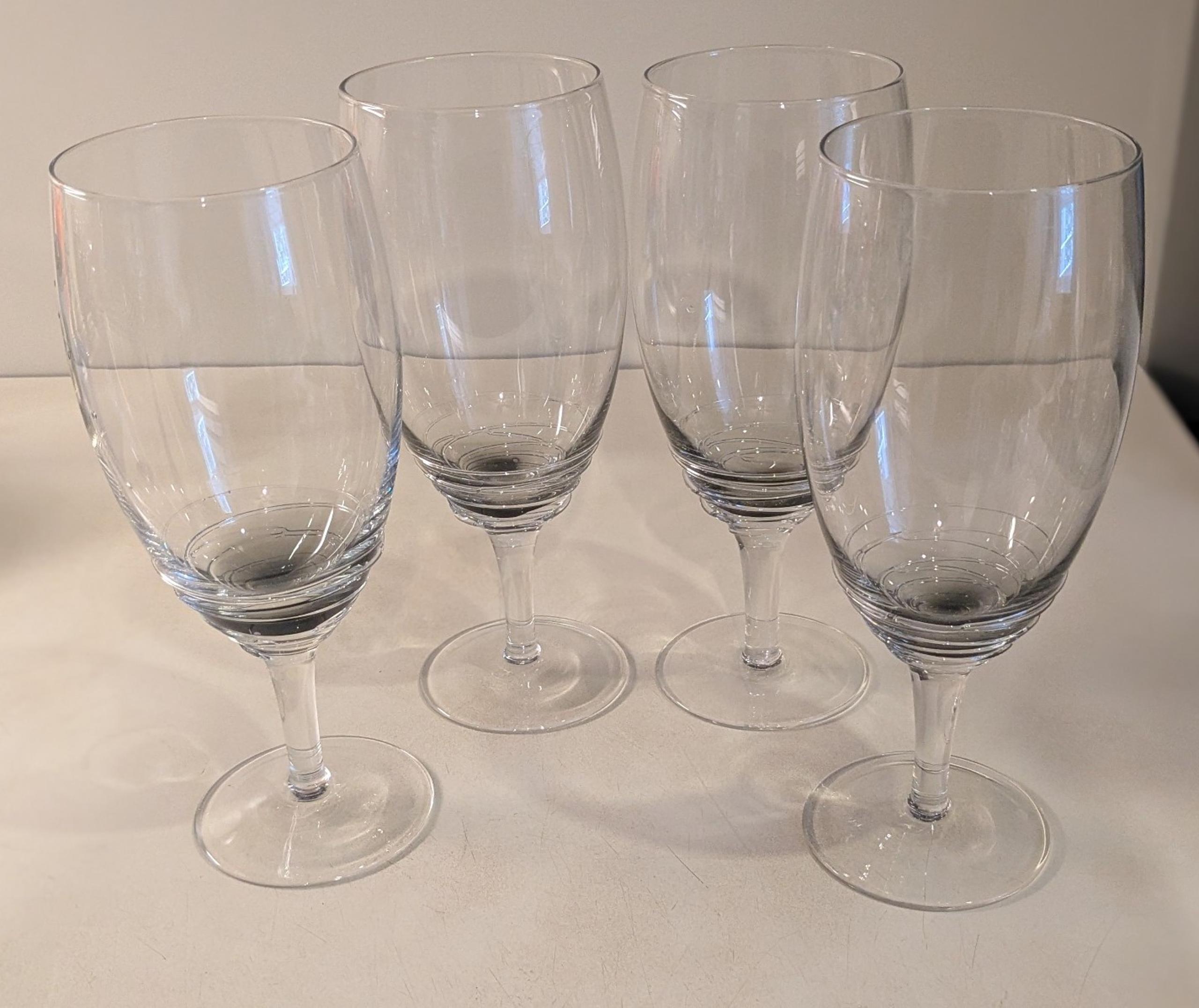Mikasa Black swirl Glasses