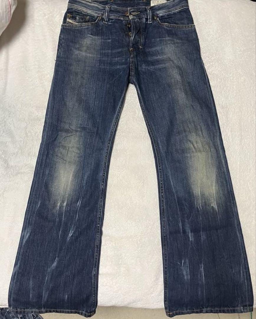 DIESEL ZAGHOR Flare Denim - Dark Blue, Rare Item