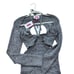 Tuckernuck Solid & Striped Tilly mini Dress cut out Midnight Blue Eggshell Sz M