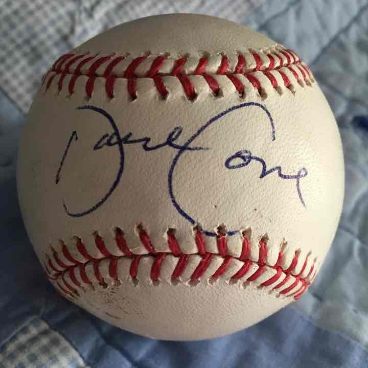 David Cone Autograph