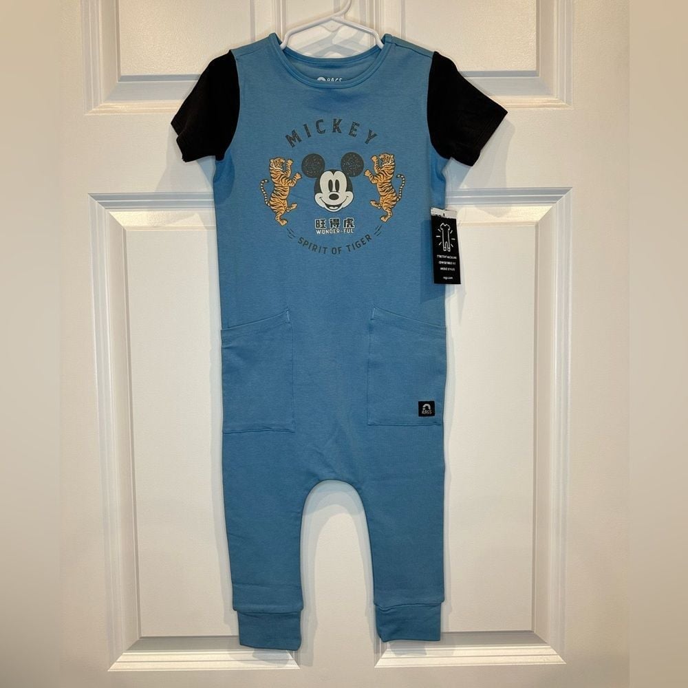 Disney Mickey Rags Romper Size 2T NWT