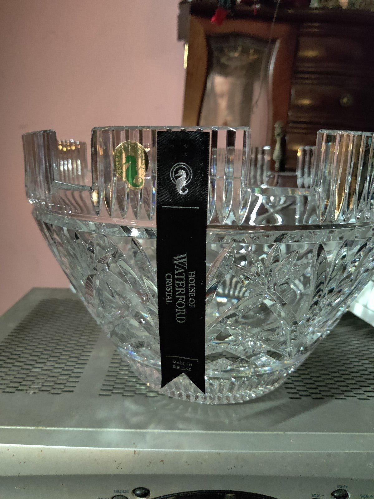 House of Waterford crystal Castle Bowl made in Ireland by master cutter