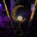 Moon Crackle Glass Ball Wind Chimes Christmas Wind Chime Solar Wind Chimes