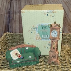 Cherished teddies Nutcraker Suite accessories grandfather clock sofa