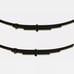 LIBRA Trailer Leaf Spring 4 Leaf Double Eye 1750lbs Cap for 3500lbs Axle -Set 2