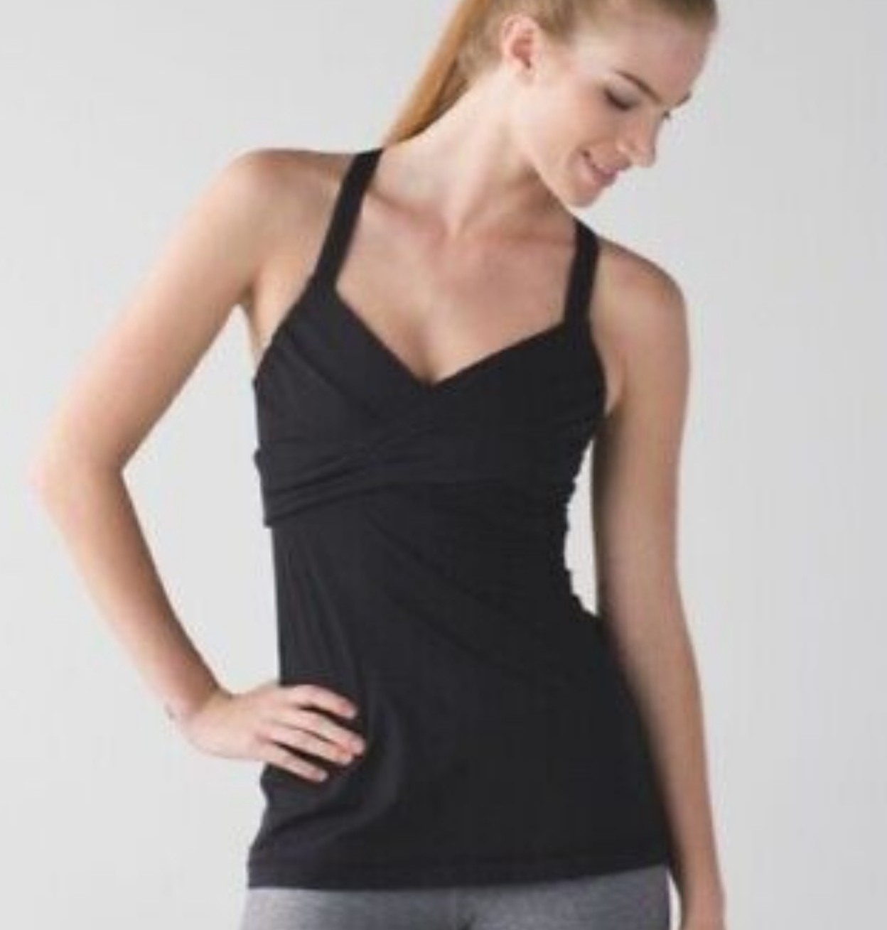Lululemon black athletic tank top