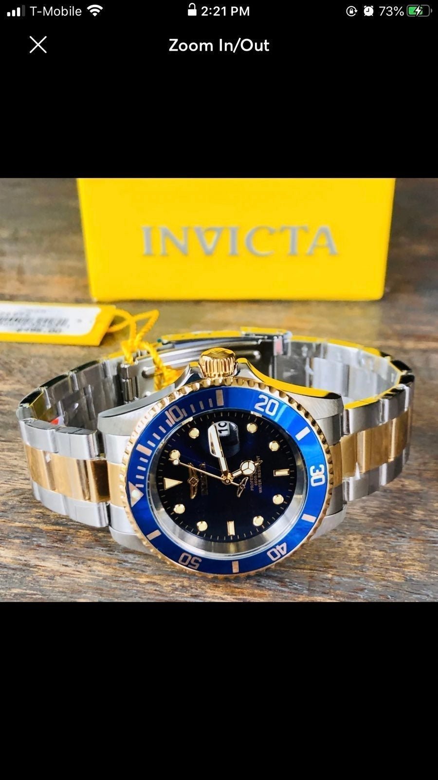 Invicta Watches For Men 40mm Quartz 69.00! STEAL DEAL! BRAND NEW! SAME DAY SHIP