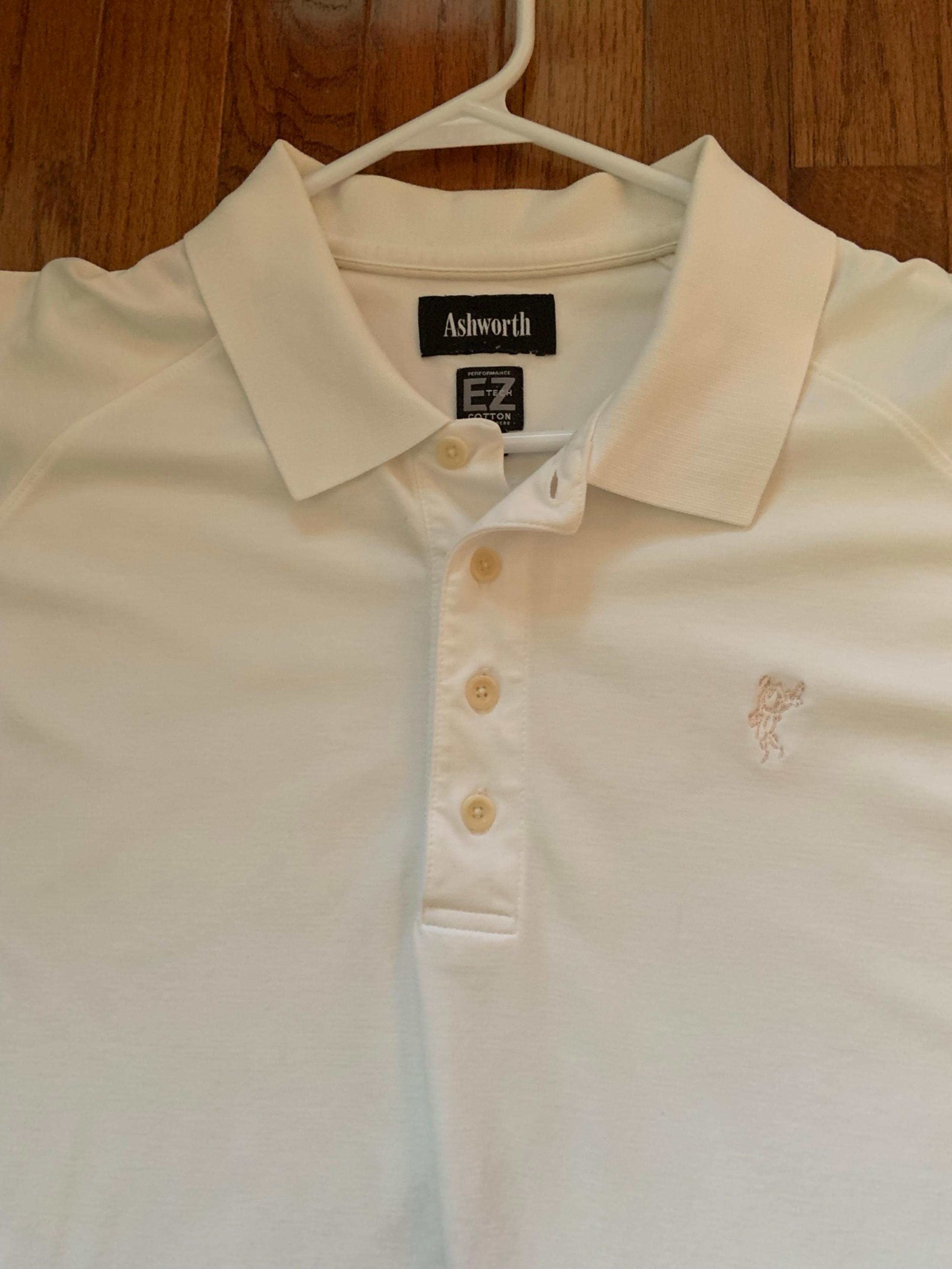 ASHWORTH XL WHITE POLO