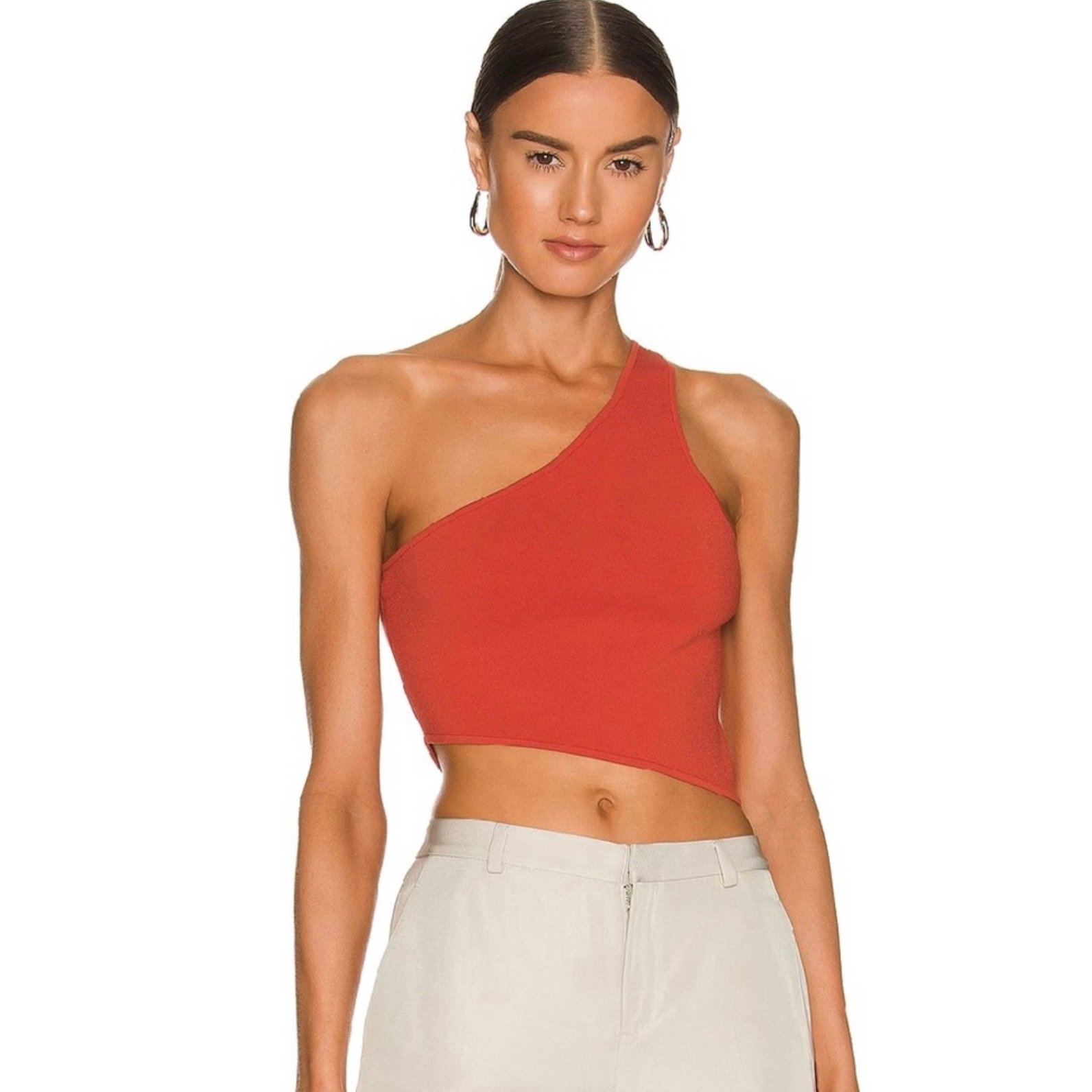 225 NEW A.L.C. REVOLVE ONE-SHOULDER CROP TOP