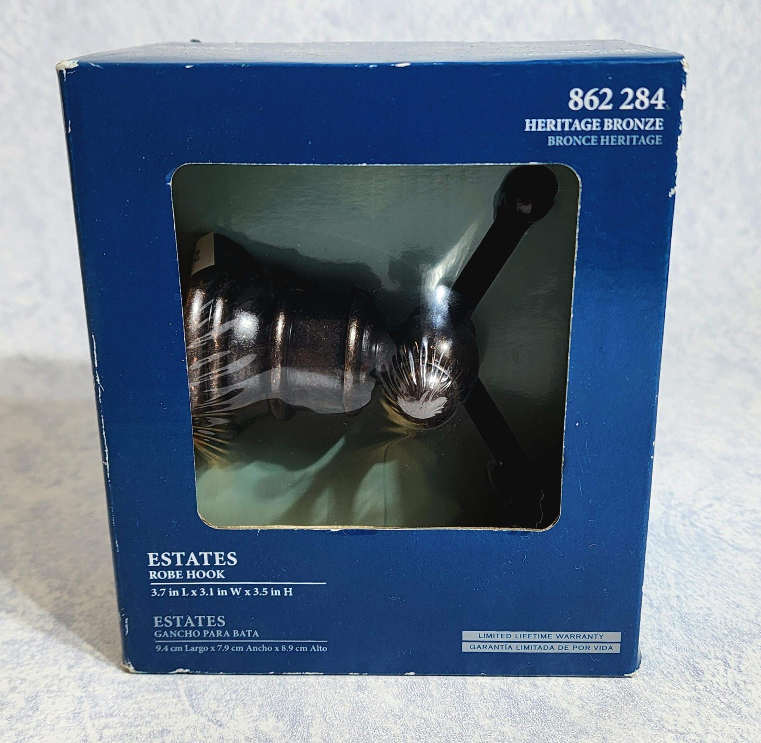 Pegasus 862 284 Estates Double Robe Hook, Heritage Bronze SAME DAY SHIPPING