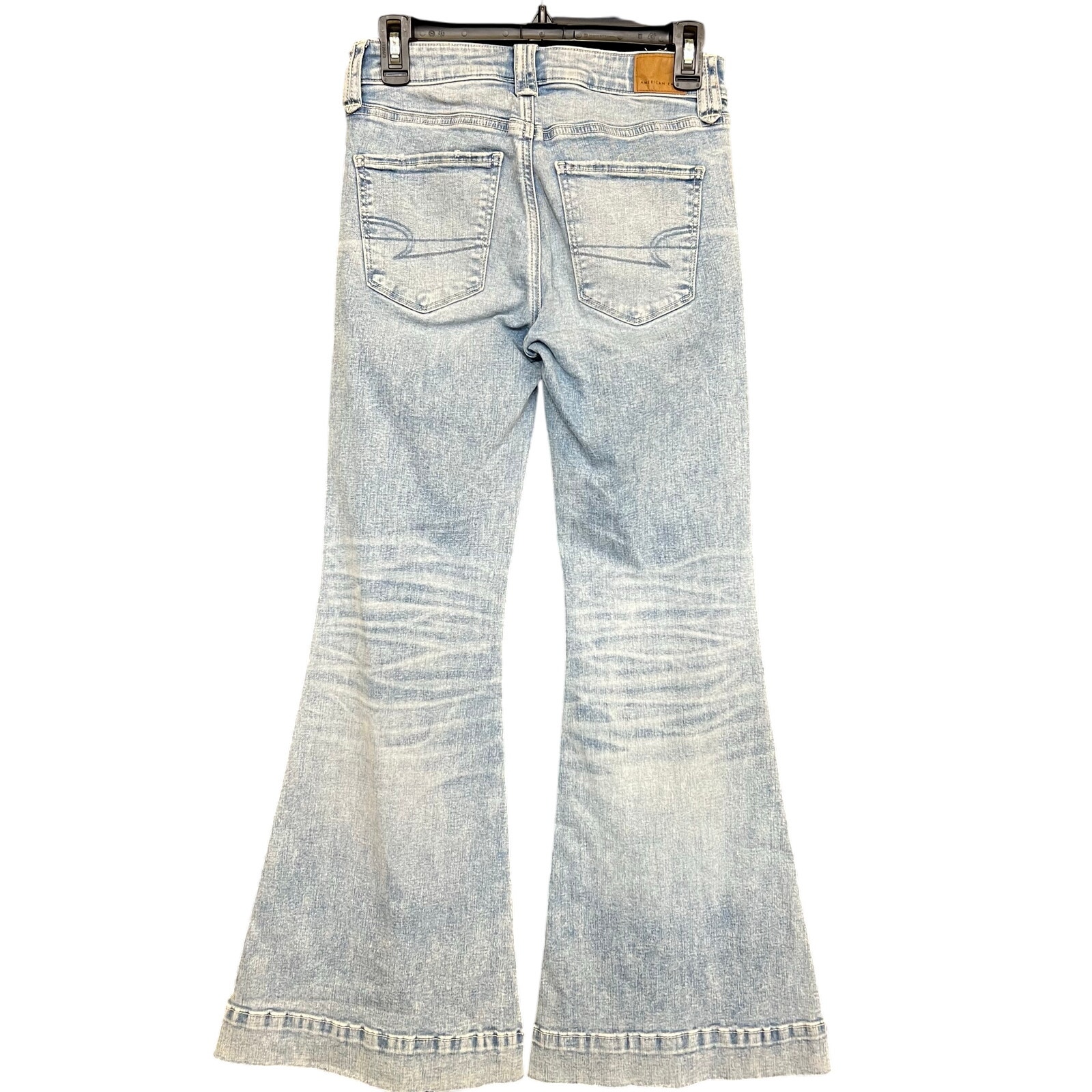 American Eagle Next Level Stretch Light Wash Festival Flare Jeans Size 4