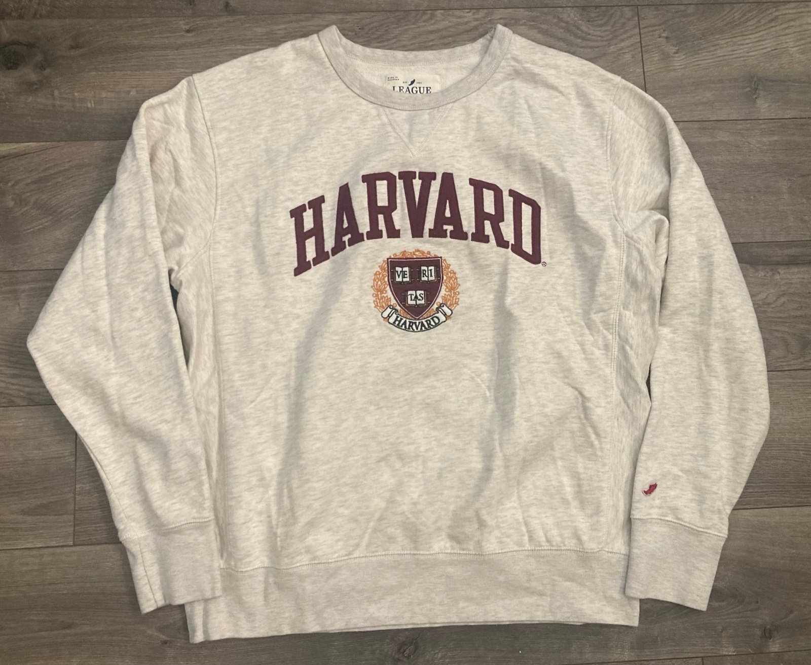 Harvard Vintage 90s Harvard University Crewneck Pullover Sweatshirt Large Sweate