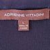 Adrienne Vittadini Womens Long Sleeve Knit Gold Tone Chain Navy Cardigan Large