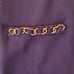 Adrienne Vittadini Womens Long Sleeve Knit Gold Tone Chain Navy Cardigan Large