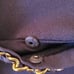 Adrienne Vittadini Womens Long Sleeve Knit Gold Tone Chain Navy Cardigan Large
