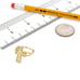 10K Yellow Gold Ornamental Jesus Crucifix Cross Ring
