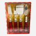 NIB Cheese Cutters Stainless Steel Cheese Knives Set of 4 Cheese Knife Spreaders
