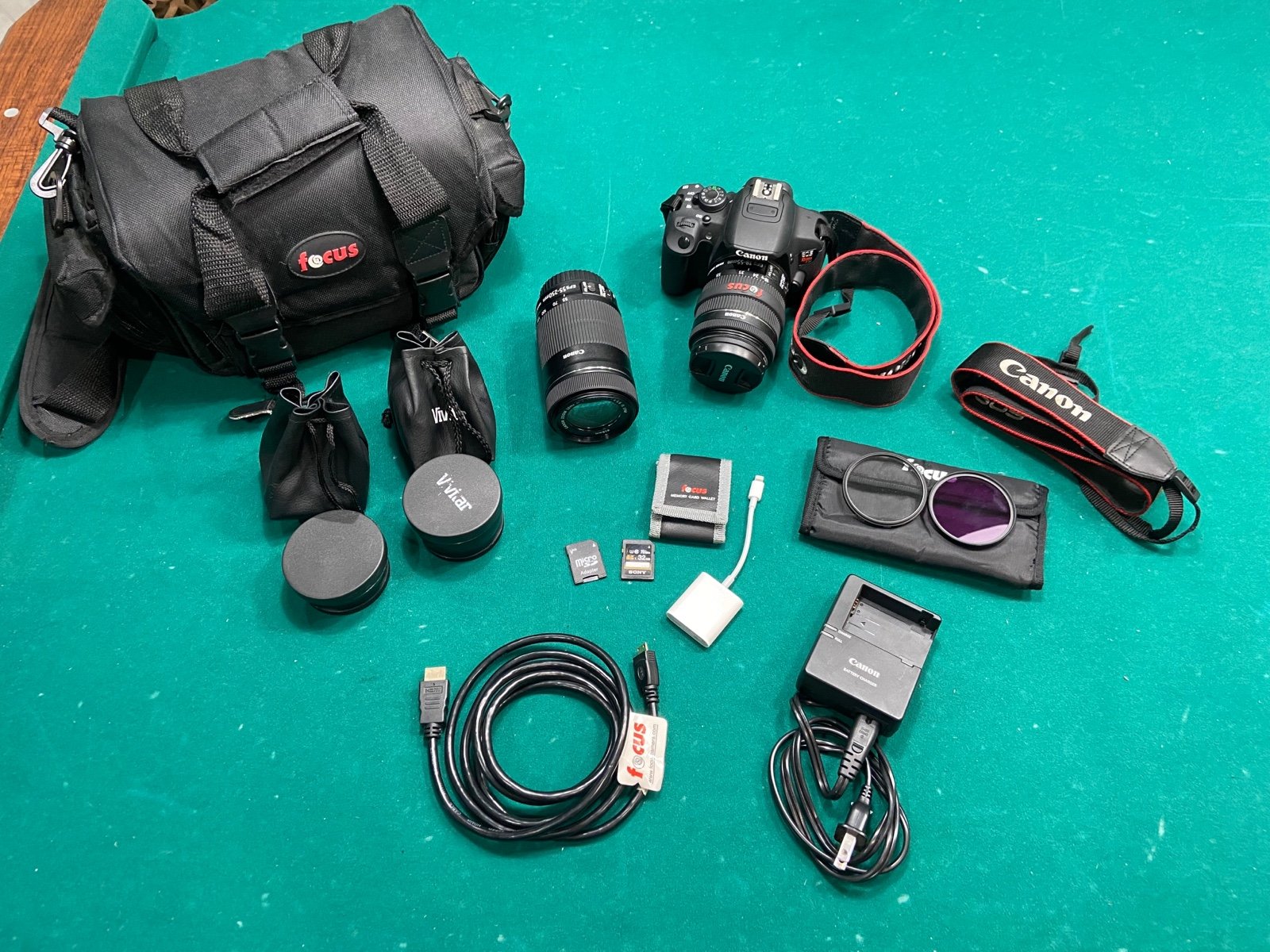 Canon EOS Rebel T5i DSLR Camera (2 lenses & accessories)