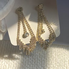 Women's CZ Cubic Zirconia Tassel Dangle Drop Earrings