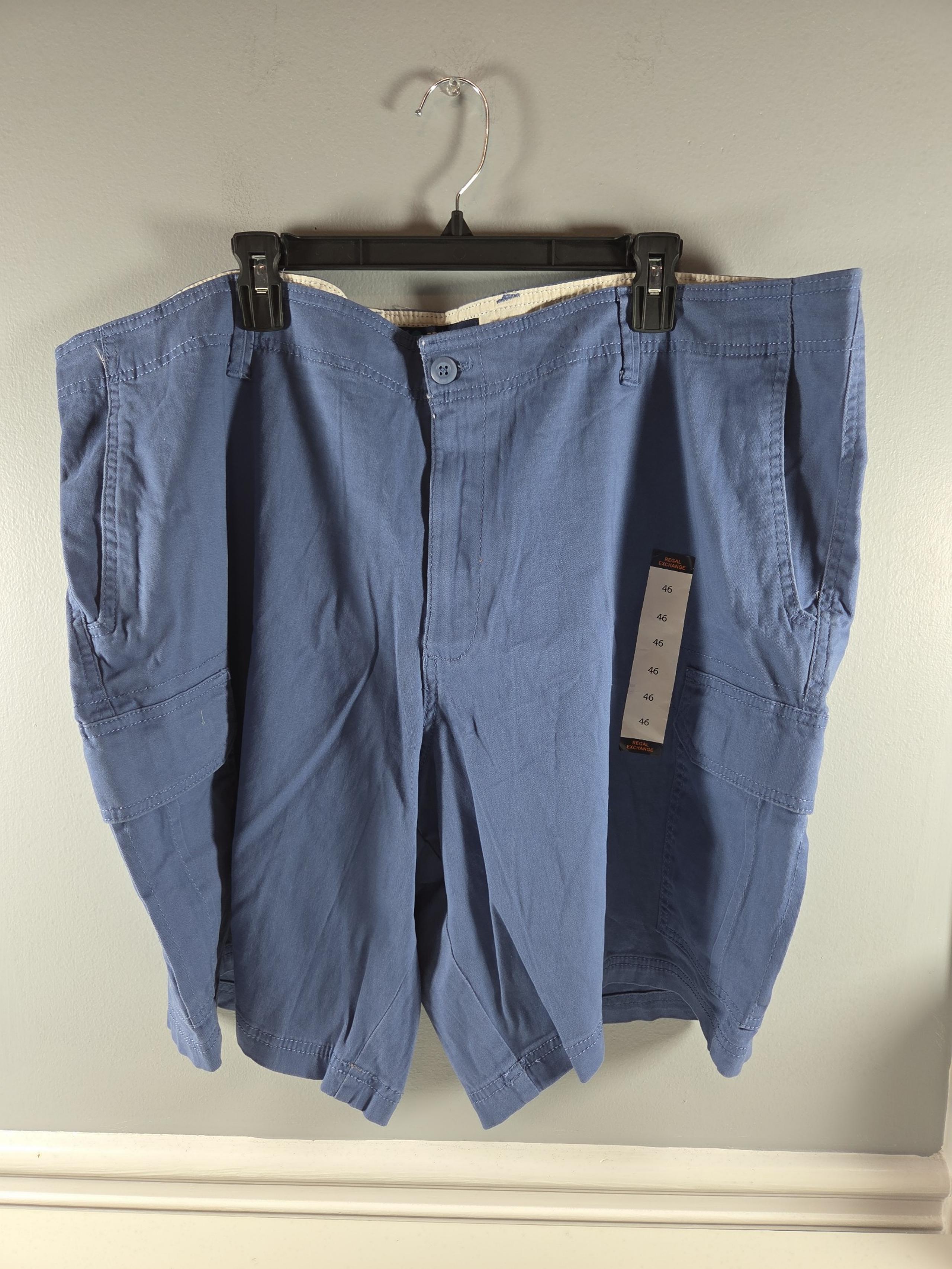 Regal Exchange Men's Cargo Shorts Blue 46 NEW!