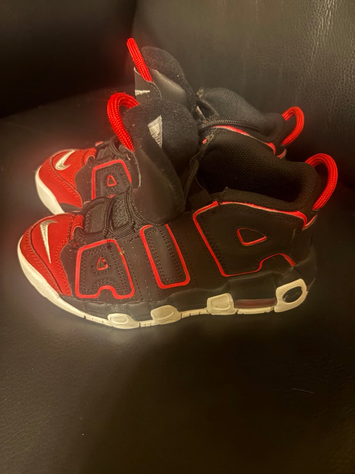 Nike Air More Uptempo 96 Bred Youth 13c Black/Red/White