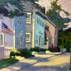 Vintage original Theresa Breault painting