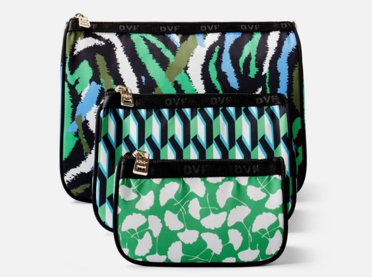 New DVF Target Travel Pouch cosmetic toiletry bag set