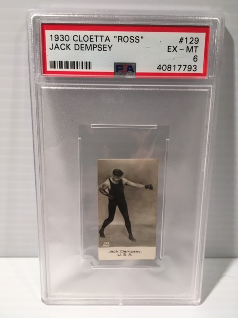 1930 Cloetta Jack Dempsey #129 PSA 6