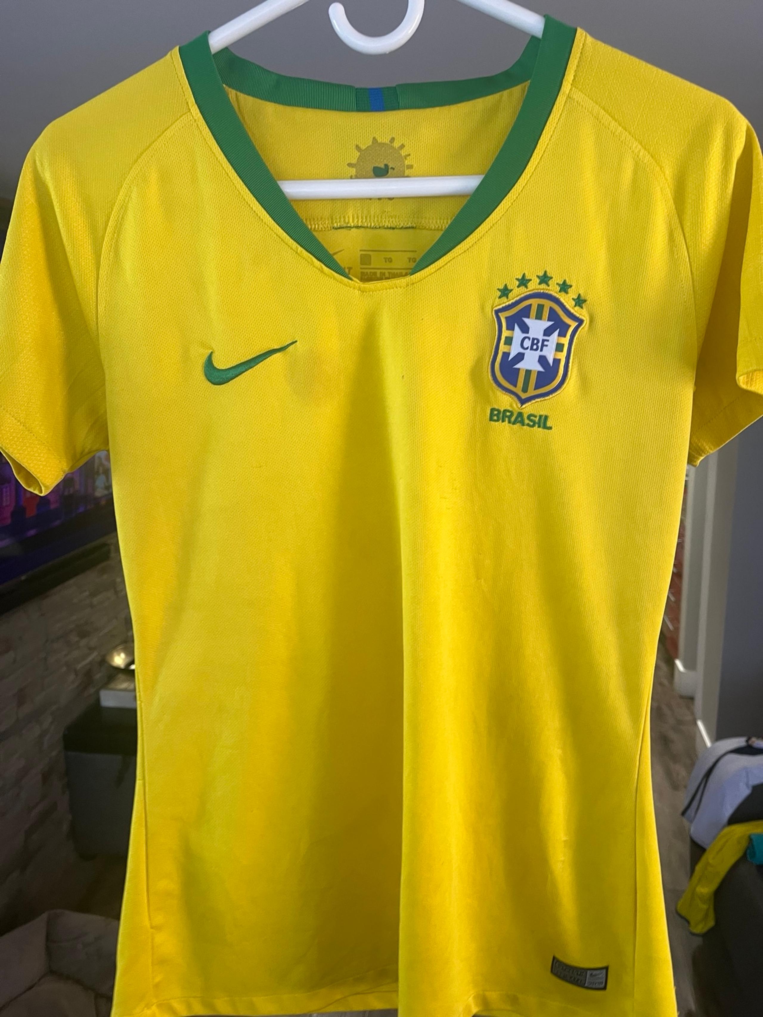 Women's Nike 2018 Brasil CBF Stadium Away Soccer Jersey