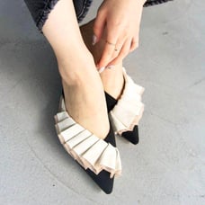 【LE TALON】W Frill Mule, Size S