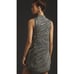 By ANTHROPOLOGIE Metallic Sleeveless Mock-Neck Sweater Mini Dress XL Petite