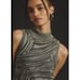 By ANTHROPOLOGIE Metallic Sleeveless Mock-Neck Sweater Mini Dress XL Petite