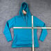 Grundens Womens Jacket Large Blue Maris Hoodie Thumbholes Fishing Outdoor