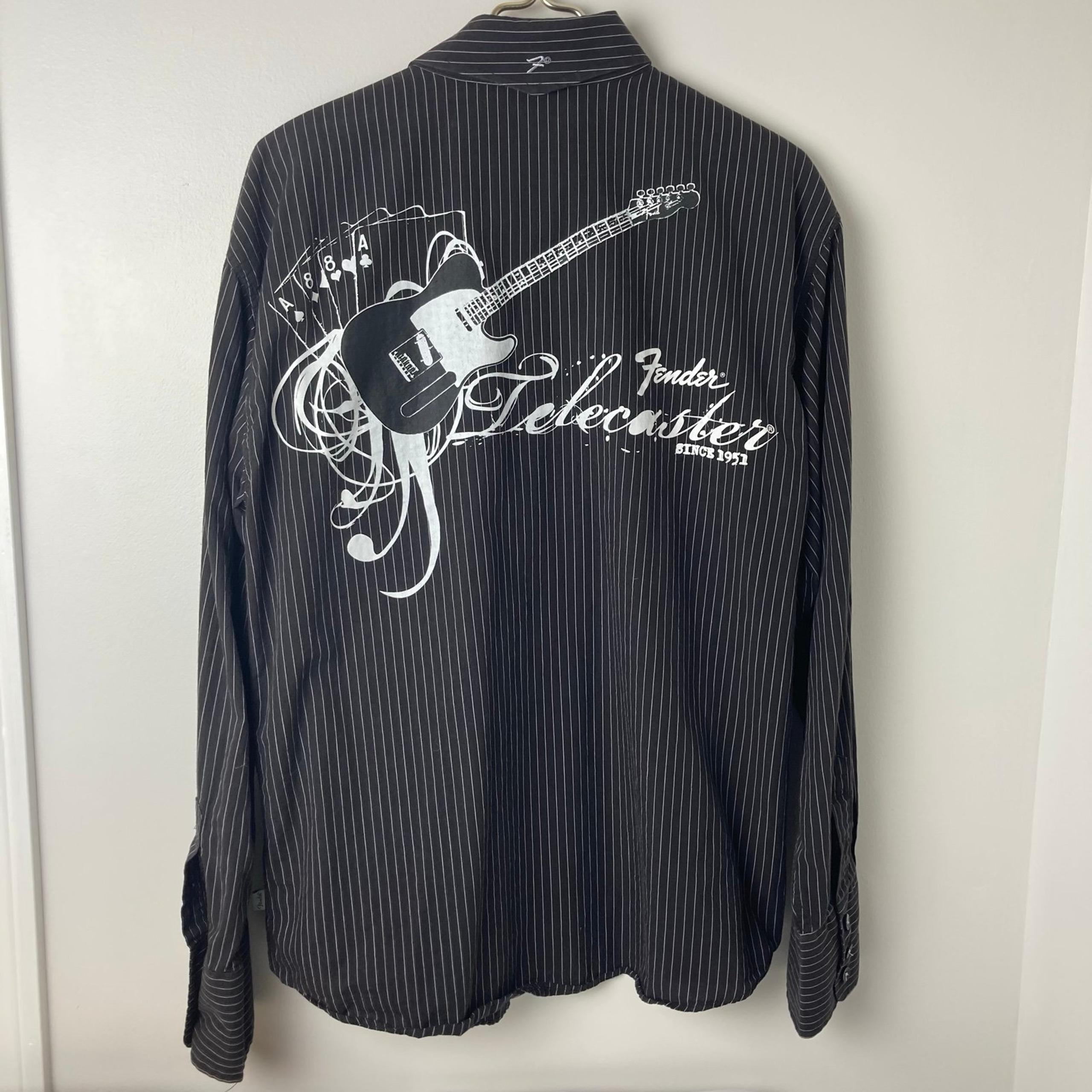 Fender Rock & Roll Life Style Button Down Shirt sz Large