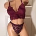 VS Pink Push Up Set Size M NWT